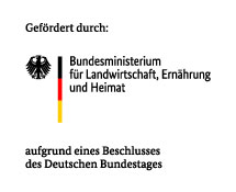 Gefördert durch: Bundesministerium für Landwirtschaft, Ernährung und Heimat aufgrund eines Beschlusses des Deutschen Bundestages